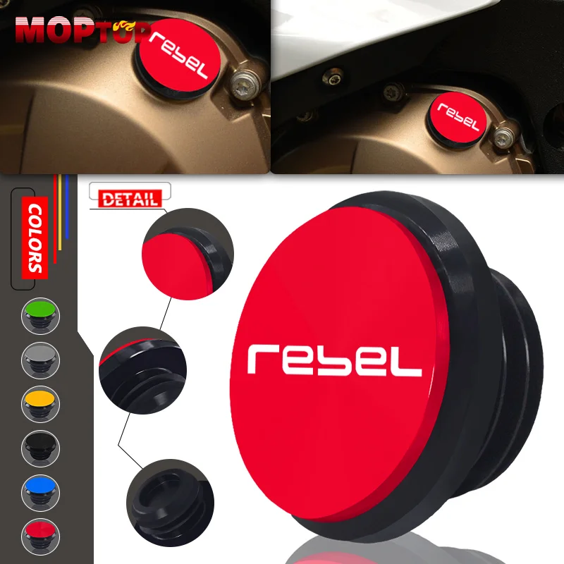 

M20*2.5 Oil Filler Cap Motorcycle CNC Engine Oil Filter Cover Oil Plug For Honda REBEL 300 500 Rebel CMX 300 500 rebel 2017-2023