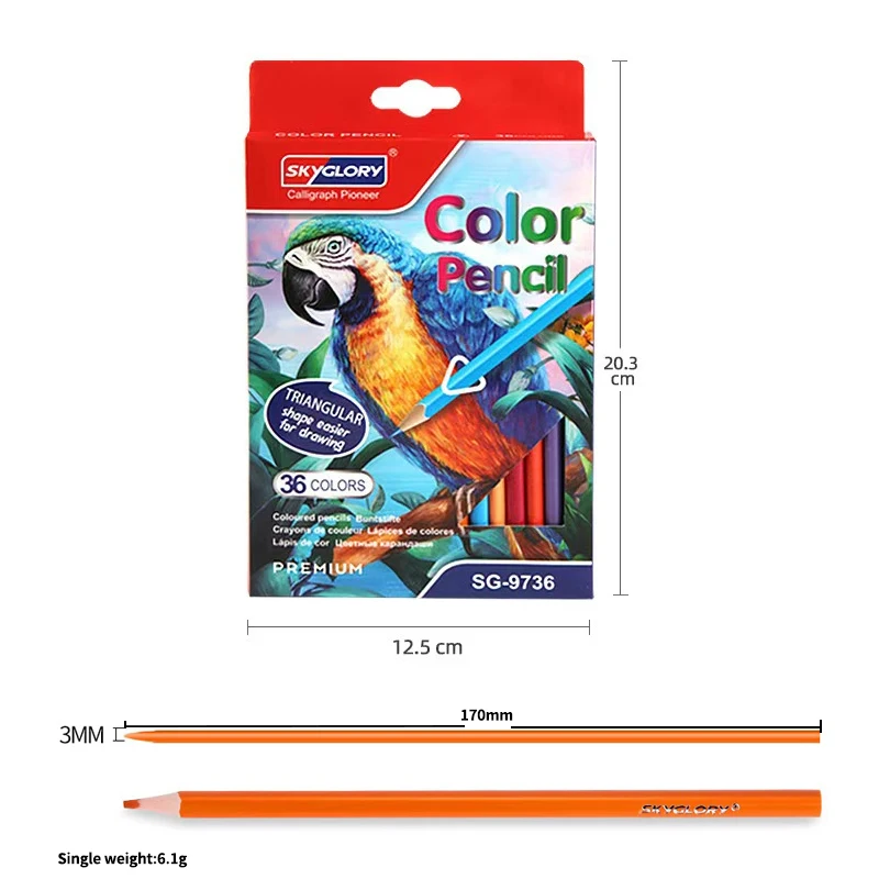 36colour Woodless Color Pencil Sketch Painting Pencil Artist Students Painting Set School Supplies Hand Paint Colouring 2