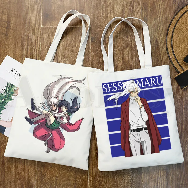 

Феодальный демон Inuyasha Higurashi Kagome аниме, Сумка наплечные сумки повседневные женские сумки для покупок элегантная Холщовая Сумка