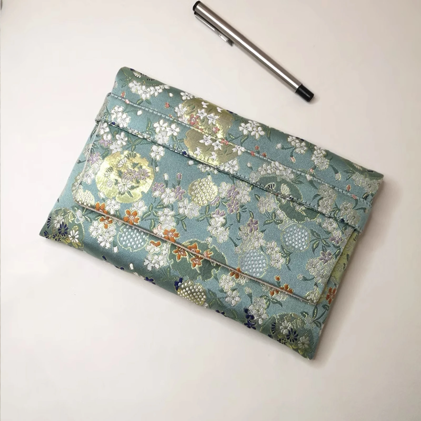 Handmade Fountain Pen Bag Brocade Pen Bag Exquisite with Ten Pocket Storage Bag 2