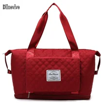 

Diinovivo Waterproof Female Travel Bag Foldable Fitness Yoga Bags Adjustable Shoulder Bag Large Capacity Women Handbag WHDV2047