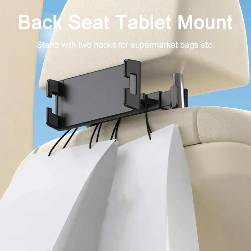 

Car Tablet Mount High Stability 360-Degree Rotation Telescopic Adjustable Cell Phone Holder Car Back Seat Travel Tablet Stand