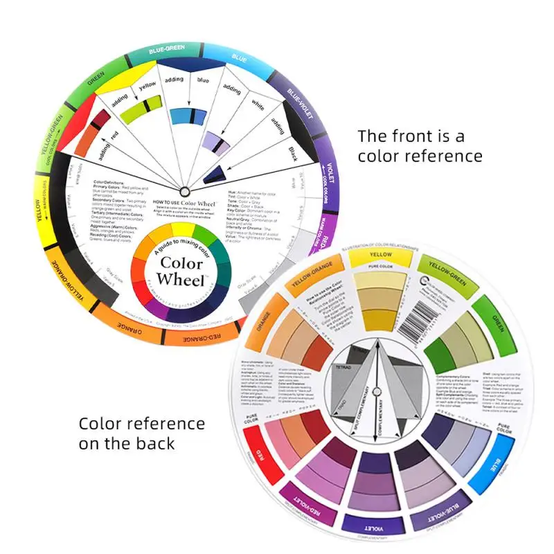 

Color Paper Card Wheel Three Tier Design Mix Guide Round Central Circle Rotates For Nails Microblading Tattoo Makeup Supplies