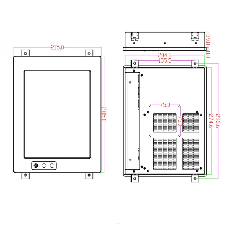 10.4 Inch IP65 N2930/J1900 CPU 4GB ram Industrial Touch Tablet PC fanless daul LAN ports Touch Panel PC Computer