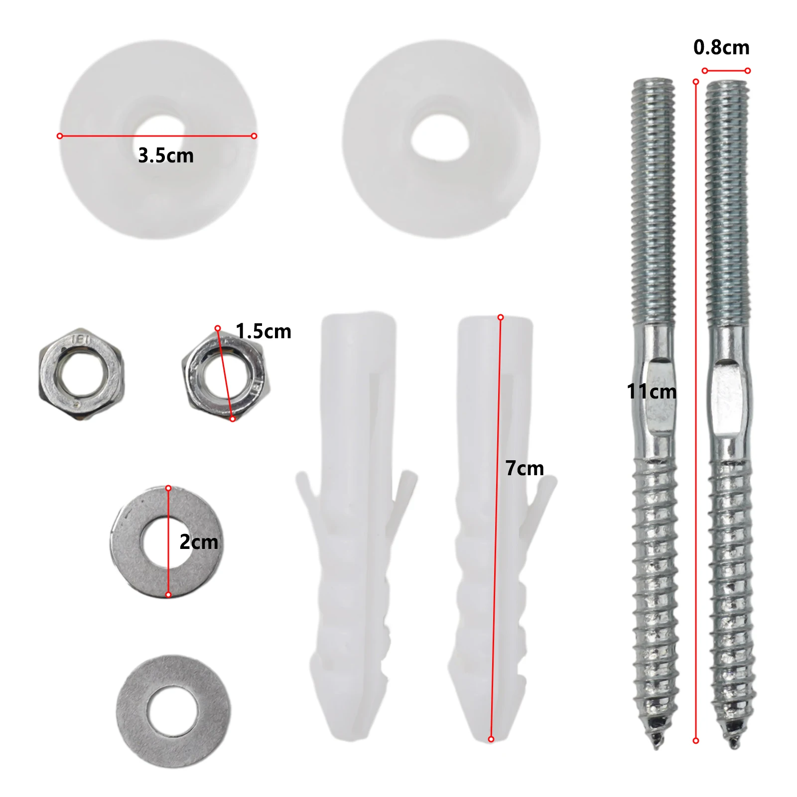 Bathroom Wall Mounted Washbasin Screw Bolts Set Basin Repair Fixings Fitting Screws Washers Bathroom Accessories plumbing tool set