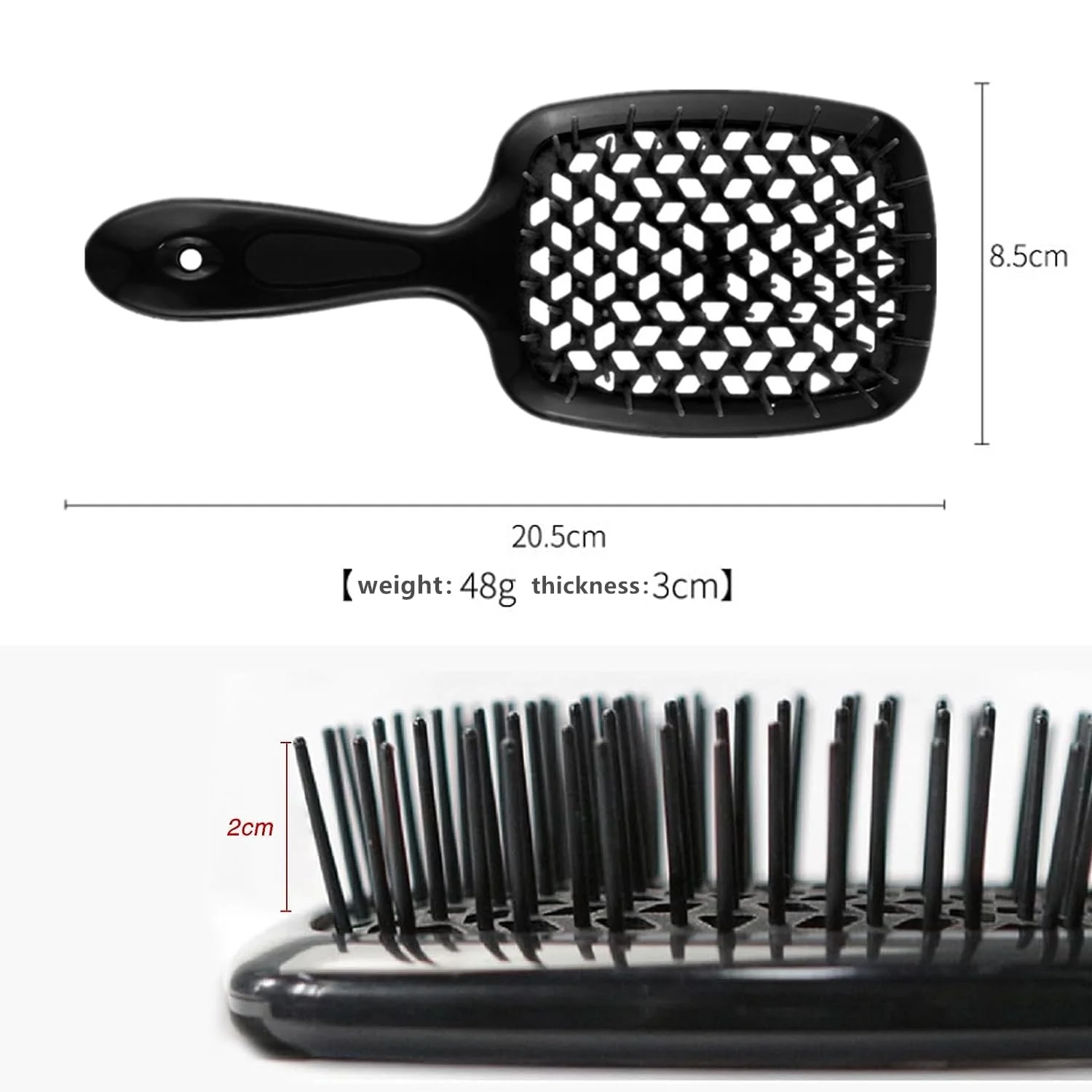 Massage Anti-static Hollow Out Wet Comb Curly Air Cushion Tangled Hair Hair Brush Hair Brushes Barber Salon Styling Tool 2