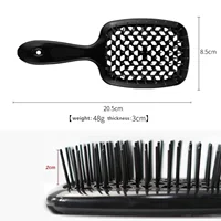 Massage Anti-static Hollow Out Wet Comb Curly Air Cushion Tangled Hair Hair Brush Hair Brushes Barber Salon Styling Tool 2
