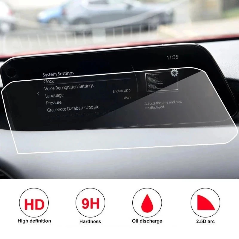 

For Mazda 3 8.8Inch 2019 2020 2021 Car Navigation Tempered Glass Screen Protector Film Auto Interior Protective Sticker