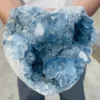 Natural Blue Celestite Geode Quartz Crystal Mineral Specimen Healing 4