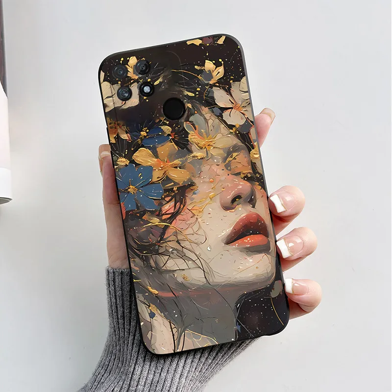 Cute Cat Cartoon Shockproof Soft Silicone TPU Phone Back Cover