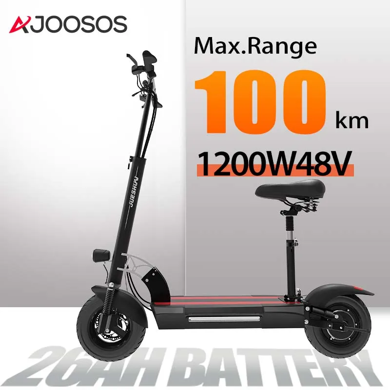 26AHBigBatteryElectricScooter100KMRange60kmhSpeed10Tires