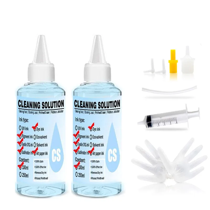 Printhead Cleaner Nozzle Cleaner 100 ml Print Head Cleaning Liquid for Printhead Cleaner Epson HP Canon Brother Inkjet Printer P - 6