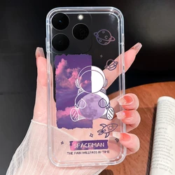 Transparent Soft Slim TPU Silicone Phone Case with Simple Floral Patterns - Lightweight Protective Cover for Realme 15T (U271)