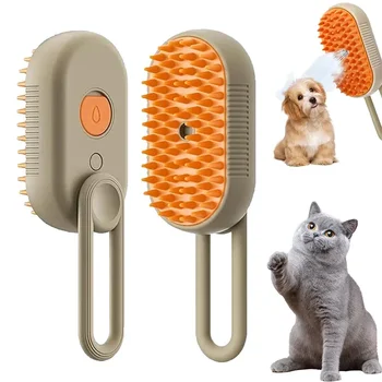 3-in-1 Folding Steam Spray Massage Brush 1