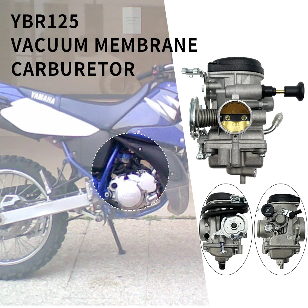 ヤマハ用オートバイキャブレター、2ケーブル、ybr125、アクセサリー125