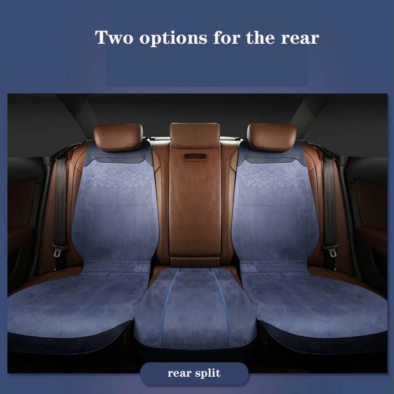 

Seat Cushion for Five-Seat Commercial Vehicle Car Seat Cushion All-Season Suede Saddle Pad Seat Cover Car Interior Supplies