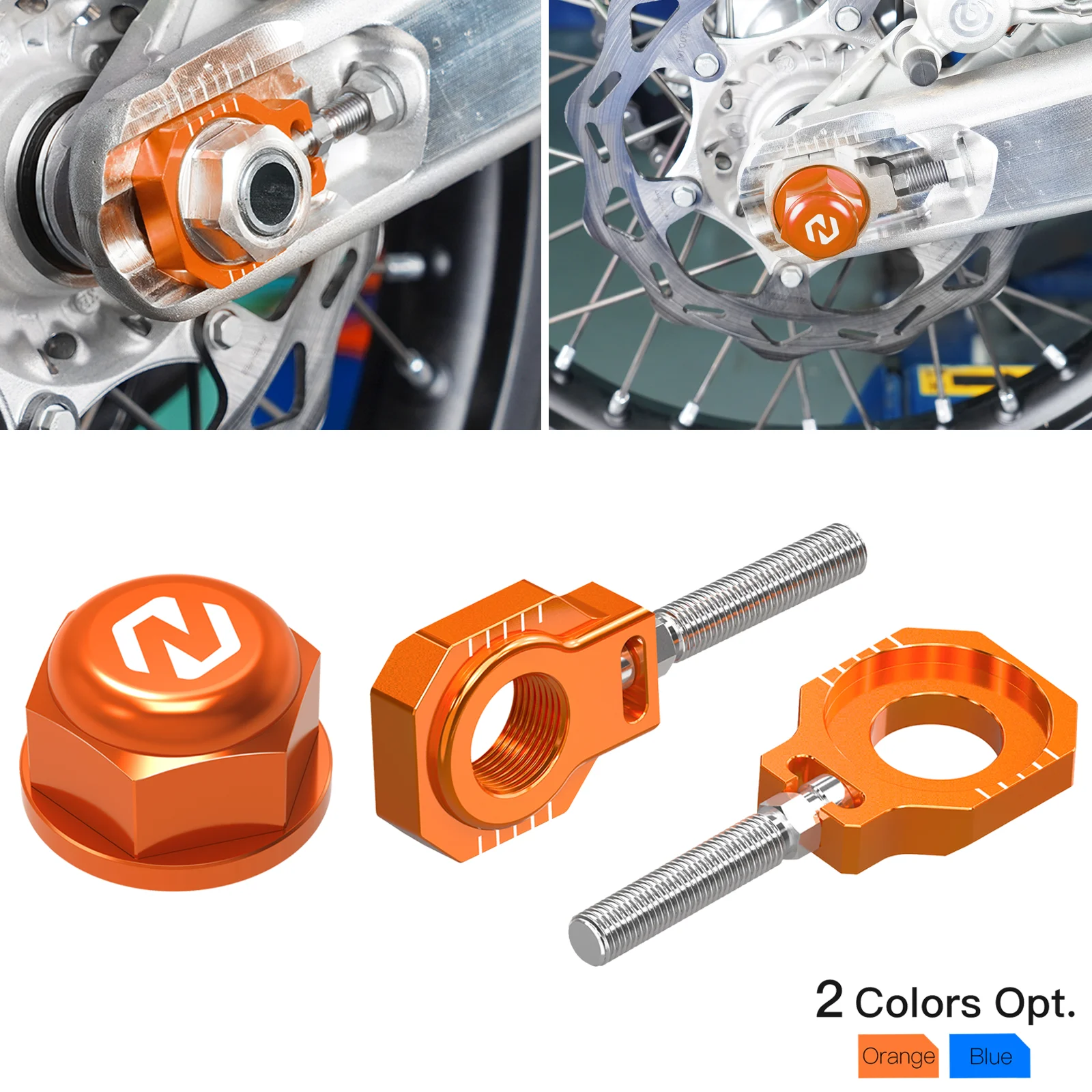 For KTM 2024 EXC300 EXC EXCF XCW 150 250 300 350 400 450 500 M22xP1.5 Rear Axle Nut 22MM Chain