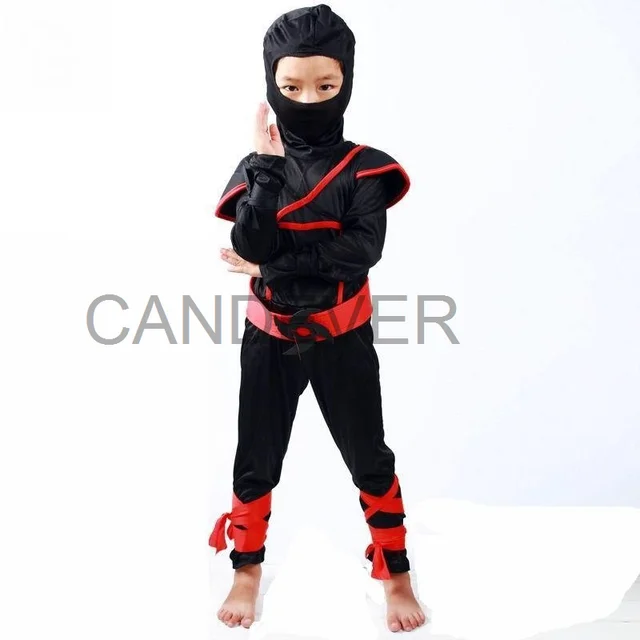 Black Ninja Costume Anime Ninja Toy Set Fighting Samurai Costume Mask  Children's Holiday Best Gift - AliExpress