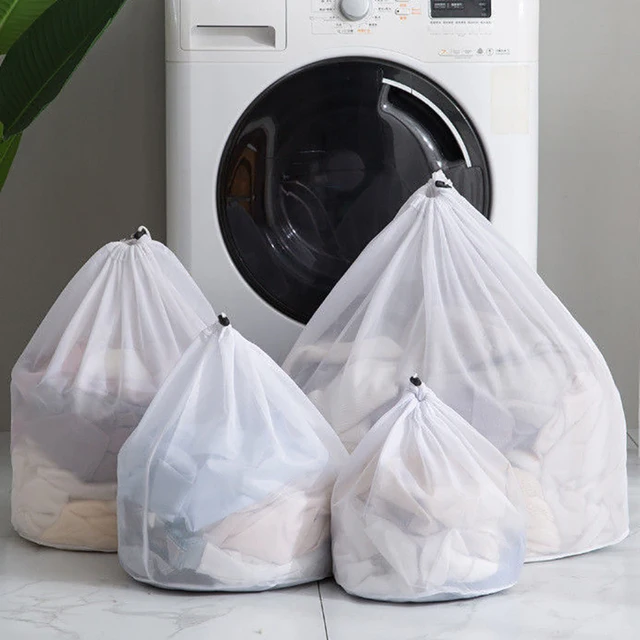 Big Size Large Washing Laundry Bag Mesh Organizer Net Dirty Bra Socks Underwear Shoe Storag Wash Machine Cover Clothes 2
