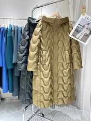 Quilted Hooded Long Down Coat
