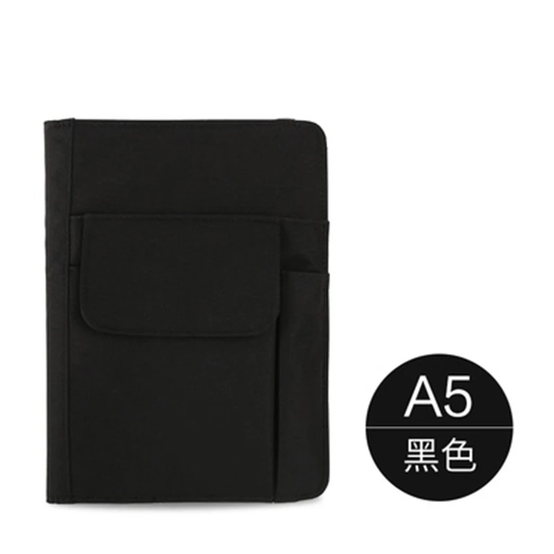 Lihit Lab Smart Fit Cover Notebook - A5 - Black