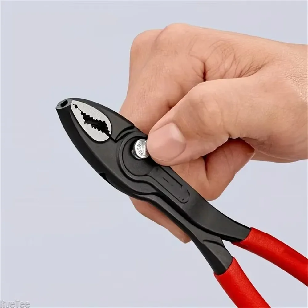 8-Inch Snap-Ring Stainless Steel Pliers Multi-Function Quick Adjust Home Repair Pliers Large Opening Pipe & Wire Hand Tool 4