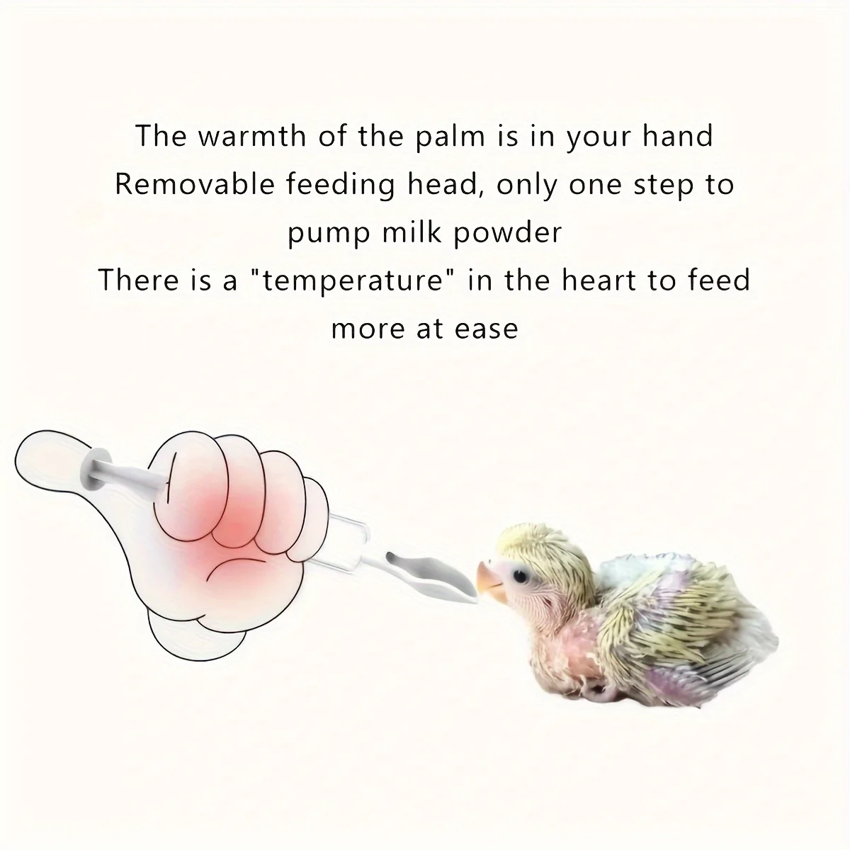 Plastic feeding tube for precise feeding of birds and small animals needle free design safe and comfortable to use 4pcs