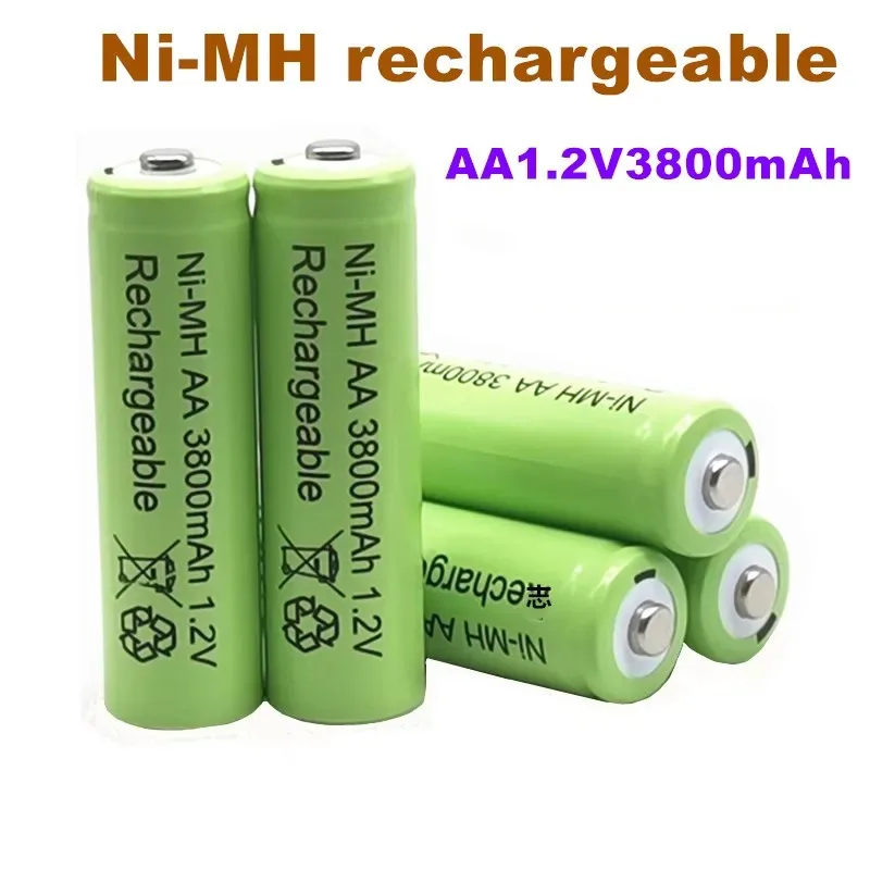 Aa 1.2V 3800Mah Batterie Ricaricabili Ni-Mh Batterie Pour Jouet Televatande Pile Ricaricabili Batterie