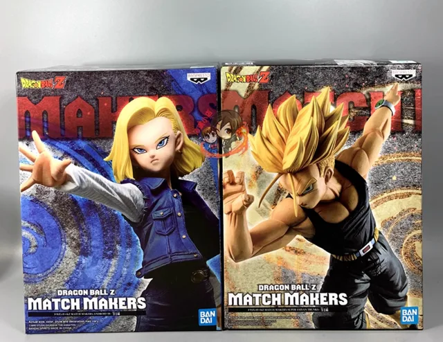 Bandai-Dragon Ball MATCH MAKERS Anime Action Figure, Trunks, Original, Banpresto, Android 18, PVC, Jouets à collectionner 6