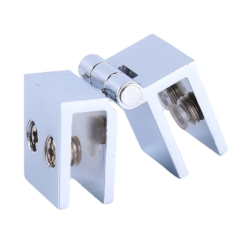 90 180 Degree Install Glass Clamp Zinc Practical Durable Cabinet Door Hinge Bathroom Furniture Cupboard