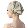 Winsleter,100% Mulberry Silk Turban Bonnets Female Double Layered Sleeping Night Wrap Cap For Curly Ladies A34317M 6