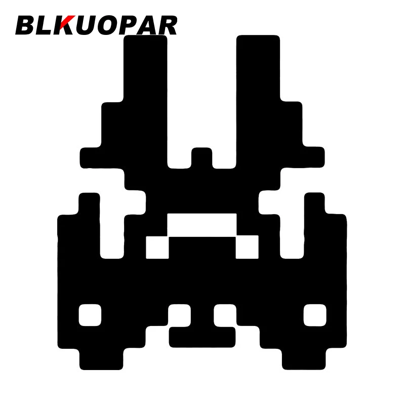 

Наклейки на автомобиль BLKUOPAR в стиле ретро, водонепроницаемые смешные наклейки с изображением забавных кораблей из космоса и звезд, аксессуары для багажника