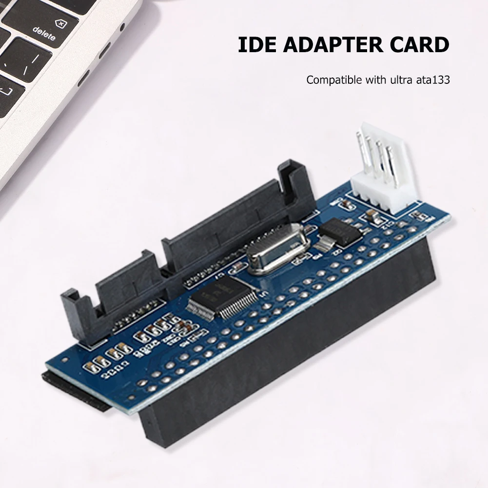 3.5in HDD PATA IDE to SATA Adapter Card Compatible with 3.5 IDE Hard Disk 5.25 ATA/ATAPI Device Computer Accessory