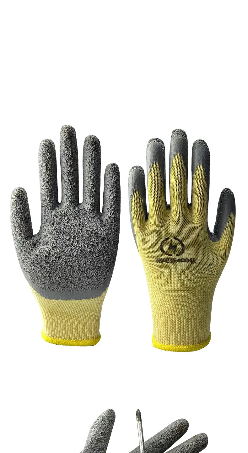 Guanti Isolati Per Elettricisti 400V - Antiscivolo, In Gomma E Nylon, Sicuri Per Lavori Elettrici E Manutenzione - Foto 7