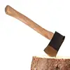 Wooden Axe Handle Replacement Wooden Hickory Handle Long Curved Solid Durable Axe Handle For Lath Hatchet Home Farm Garden Axe 3