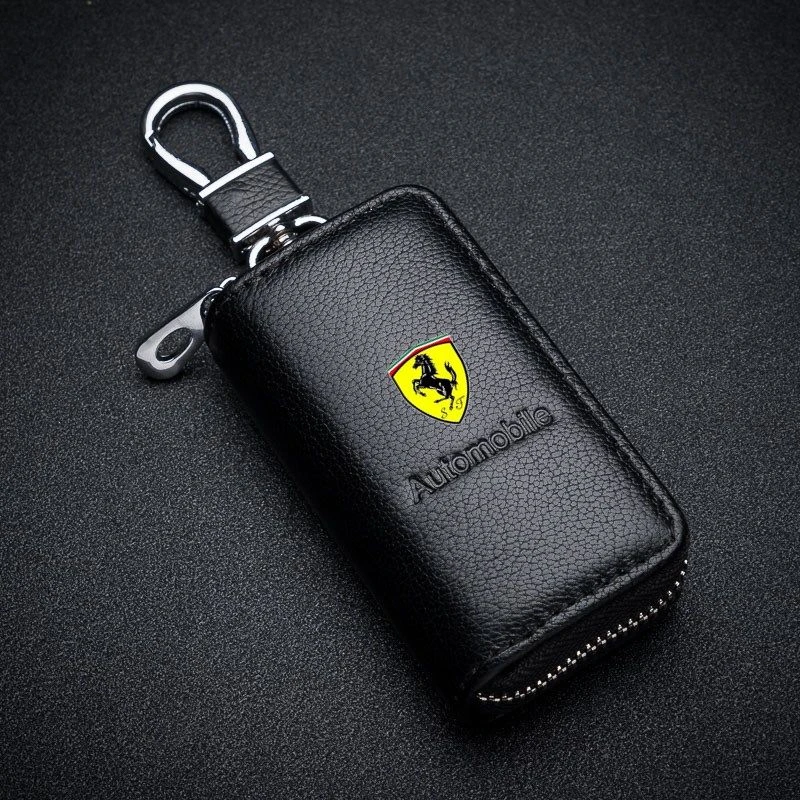 Ferrari high-end lederen autosleutel case cover overzicht
