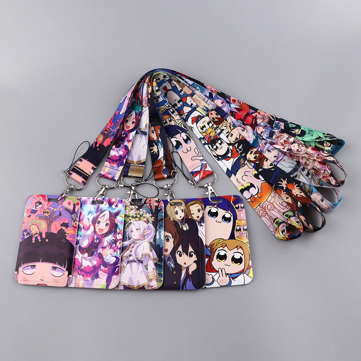 CuteAnimeLanyardsNeckStrapKeychainForPhoneIDCardBadgeHolder