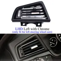 LHD avant Central gauche droite arrière climatiseur chromé Grille de ventilation panneau de sortie pour BMW série 5 F10 F11 2010-2017 4