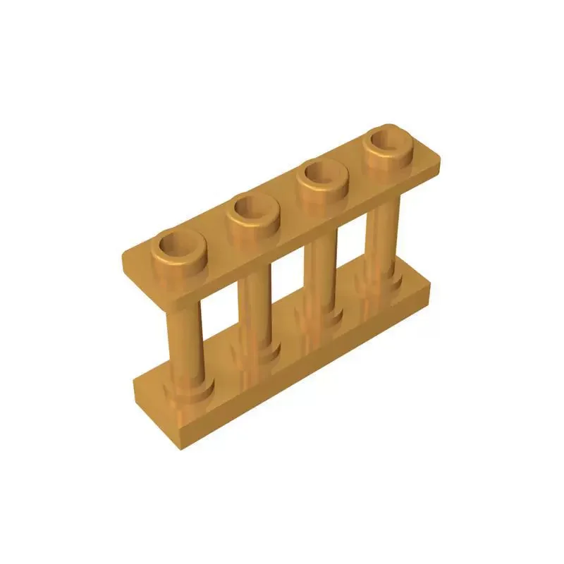 50pcs DIY 빌딩 블록 1x4 난간 두꺼운 그림 벽돌 어린이를위한 교육 크리 에이 티브 장난감 크기 15332와 호환 가능