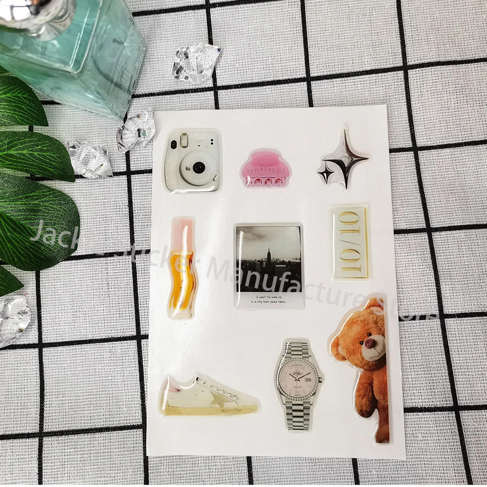 Transfer Sticker Watch Dial Sticker Phone Case Dome Epoxy Sticker Ipad Label Resin Shapes
