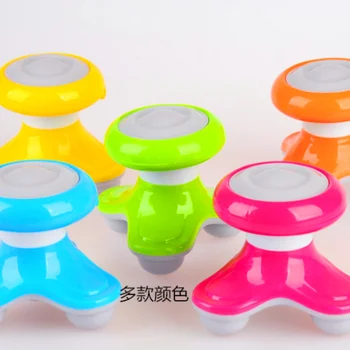 미니 웨이브 진동 전기 마사지기, USB 배터리, 전신 마사지, 전기 목 마사지기