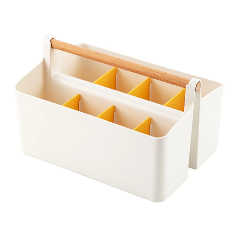

Настольный органайзер, многофункциональный органайзер для переноски, Офисная сумка для хранения, пластиковый держатель для карандашей и ручек, белый и оранжевый