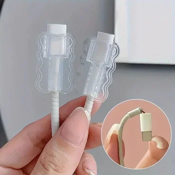 Protezioni per Cavi Dati, Protezione Anti-Rottura per Cavi, Accessorio per Telefoni Cellulari, Gestione Flessibile dei Cavi per Scuola e Casa