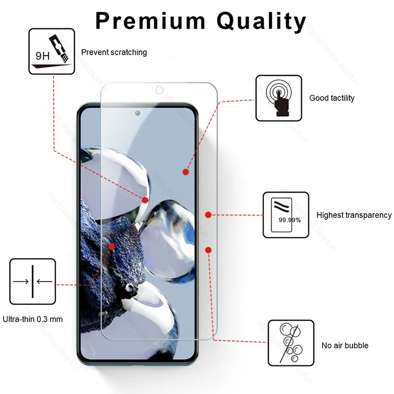 Film de protection d'écran en verre pour Xiaomi 12 T Pro, redémarrage de l'appareil photo
