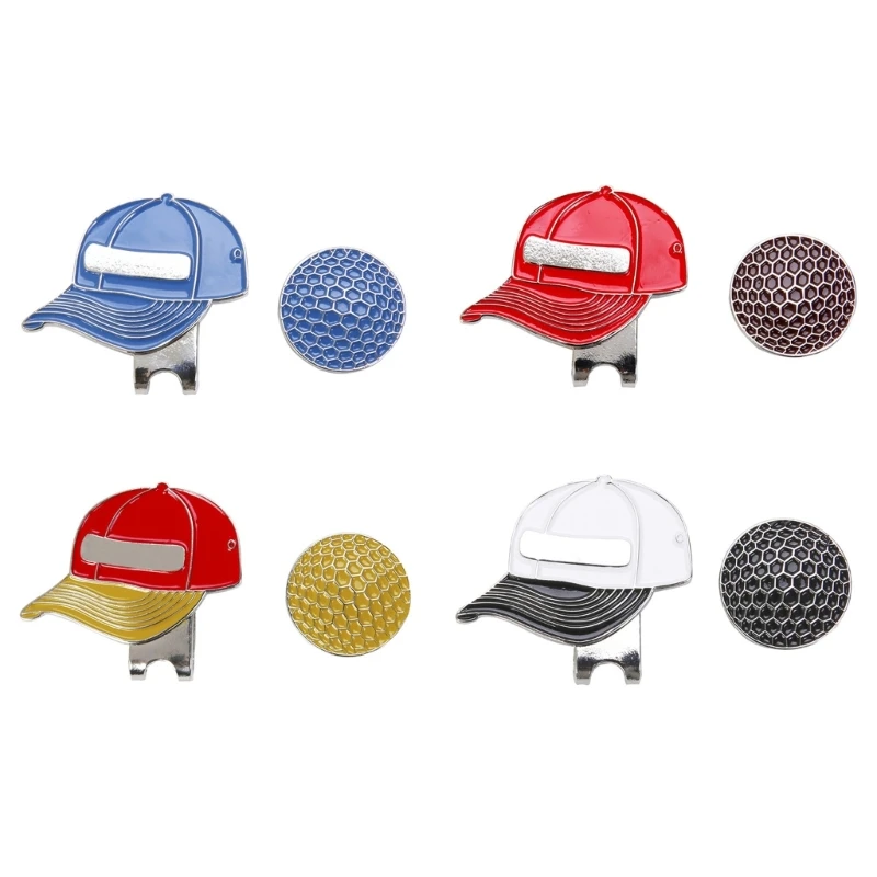 

Magnetic Golf Hat Clips Ball Marker Professional Golf Training Aids Accessories D5QD