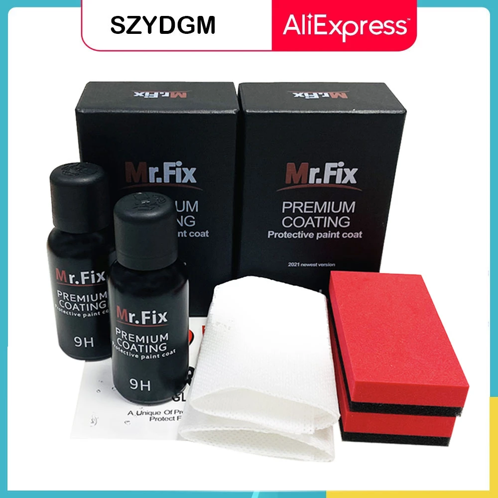 2pcs 9h Liquid Glass Ceramic Car Coating Waterproof Nano Ceramics Car