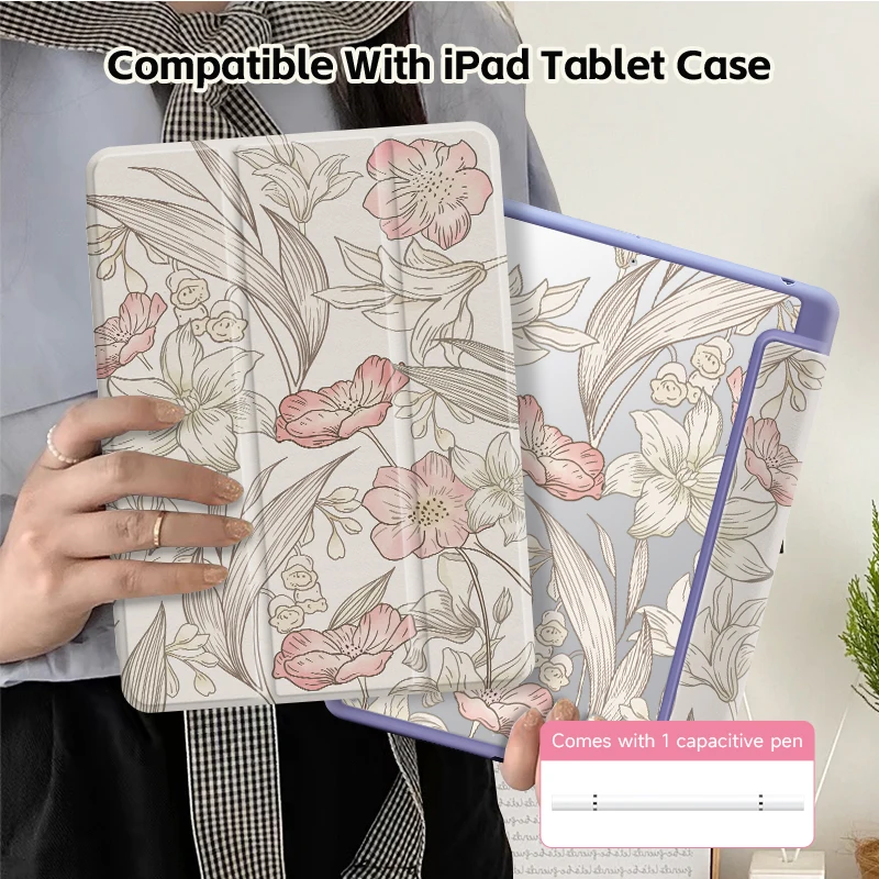 Transparent Acrylic iPad Cover with Double-Sided Printing and Optional Accessories Set