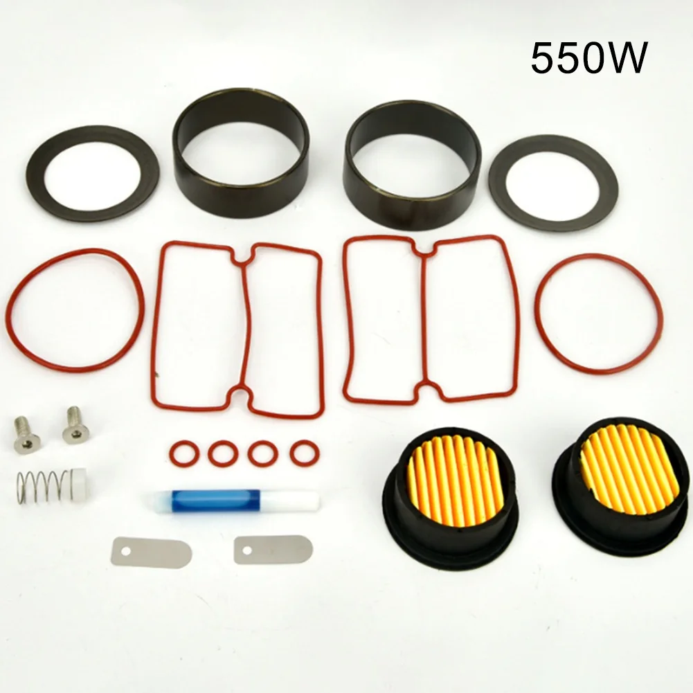 20 adet hava kompresörü tamir kiti silindir contaları piston halkaları filtre elemanları 550W 750W 1100W 1500W yağsız kompresörler