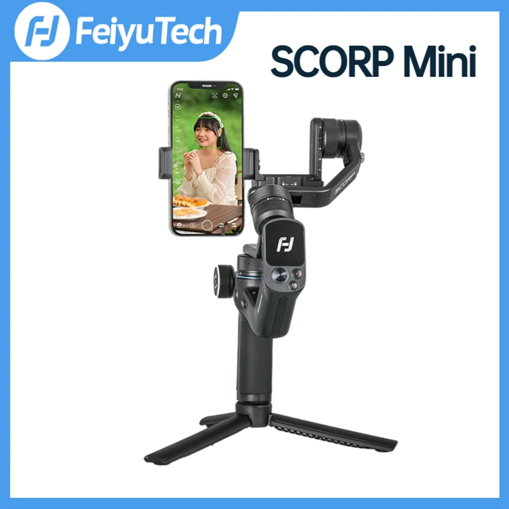 

FeiyuTech SCORP Mini 3-Axis Handheld All-in-One Gimbal Stabilizer for GoPro Smartphone Mirrorless Camera G6 Max Upgrade