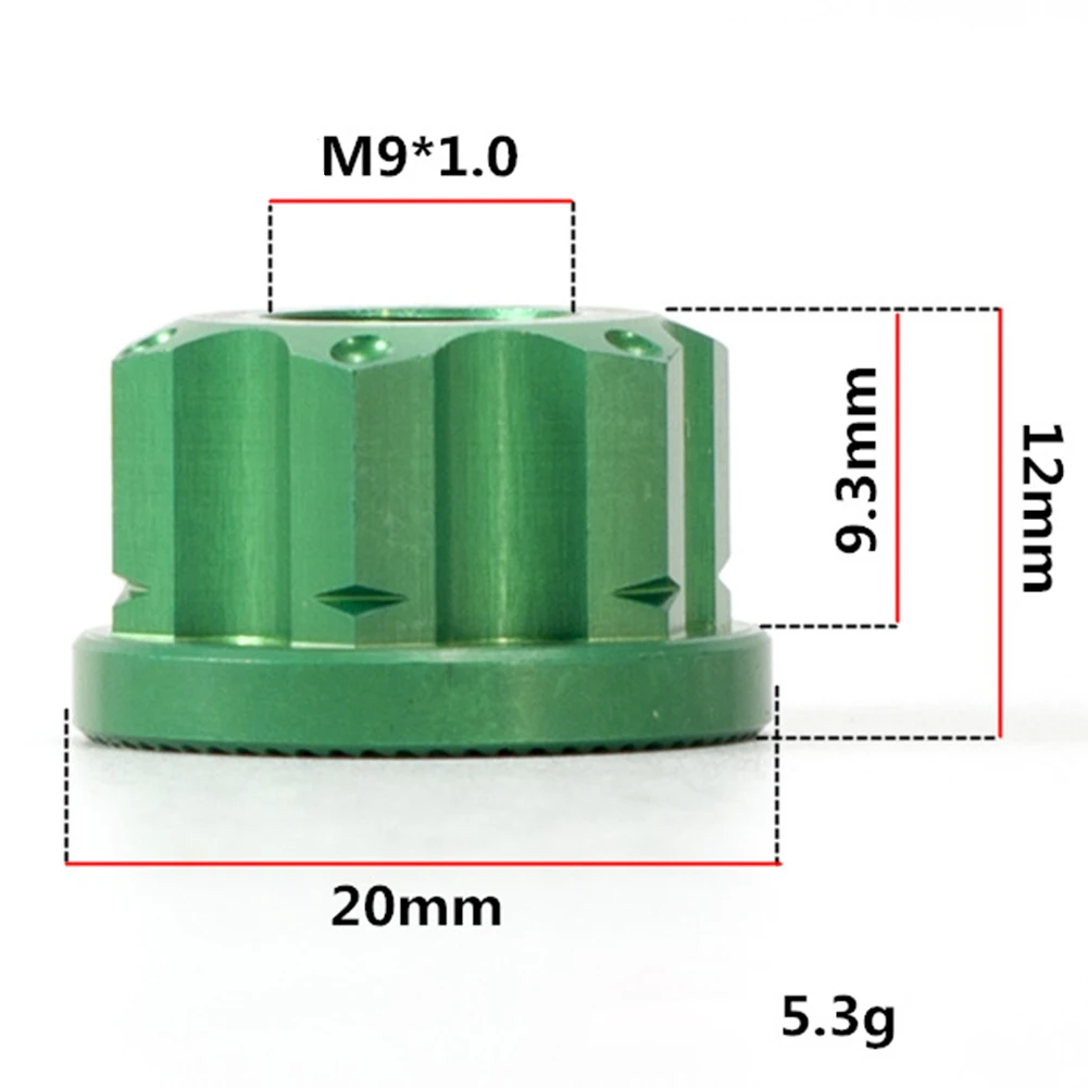 M9 bici biciclette pista dadi ruota ruote asse mozzo rondella integrata per mozzi anteriori/posteriori morti accessori ciclismo in acciaio